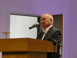 Uroczysta promocja "Biograficznego leksykonu autorów, artystów i twórców Ziemi Dobrzyńskiej", Rypin dnia 25 IV 2025 r. Wystąpienie prof. h.c. Zbigniewa Kruszewskiego - J.M. Rektora SWPW w Płocku.